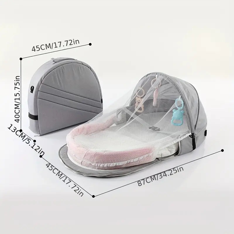 Multipurpose Foldable Baby Bed with Mosquito Net