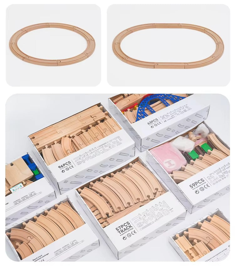 Wooden Track Set 🚄🛤️