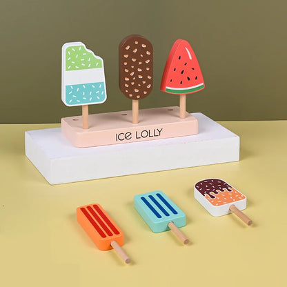 Wooden Montessori Ice Cream Toys 🍧