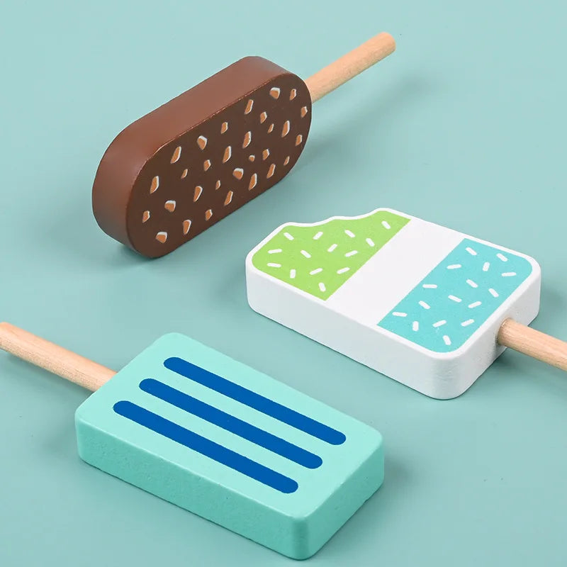 Wooden Montessori Ice Cream Toys 🍧