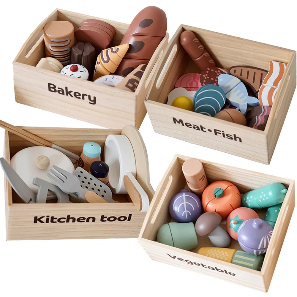 Wooden Kitchen Food Accessories Set