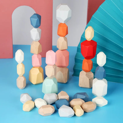 Sorting Stacking Stones Sensory Montessori Toy🔶