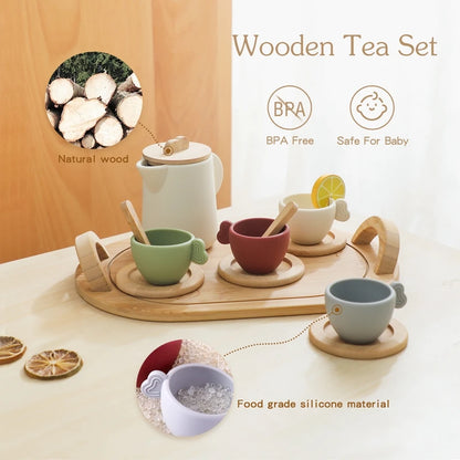 Wooden Montessori Teapot Set 🍵