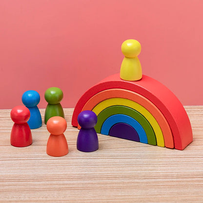 Soft Silicone Building Block Rainbow🌈