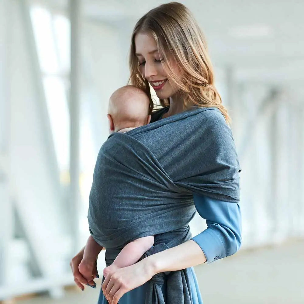 Cotton Baby Wrap Carrier – Stretchy and Comfortable