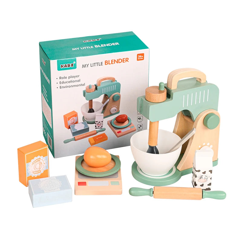 Wooden Kitchen Play Set – Little Blender 🍹