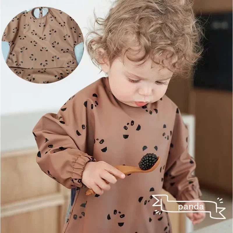 Soft Waterproof Long Sleeve Bib for Babies &amp; Toddlers