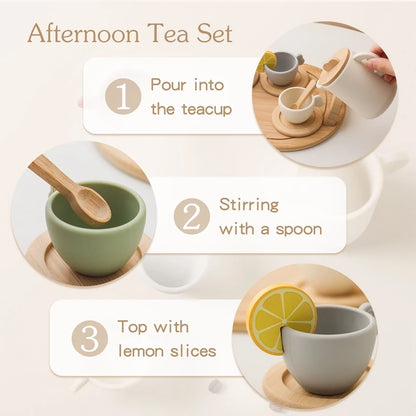 Wooden Montessori Teapot Set 🍵