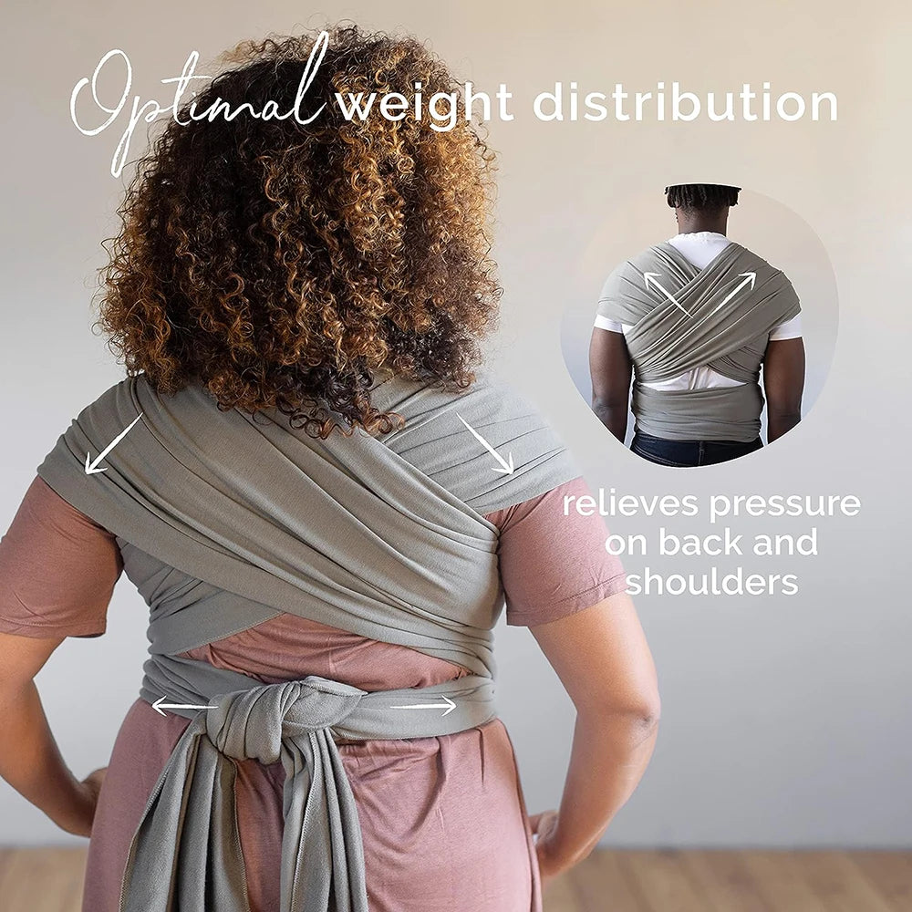 Cotton Baby Wrap Carrier – Stretchy and Comfortable