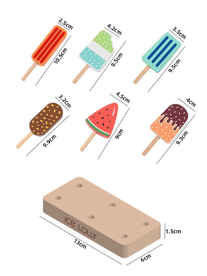 Wooden Montessori Ice Cream Toys 🍧