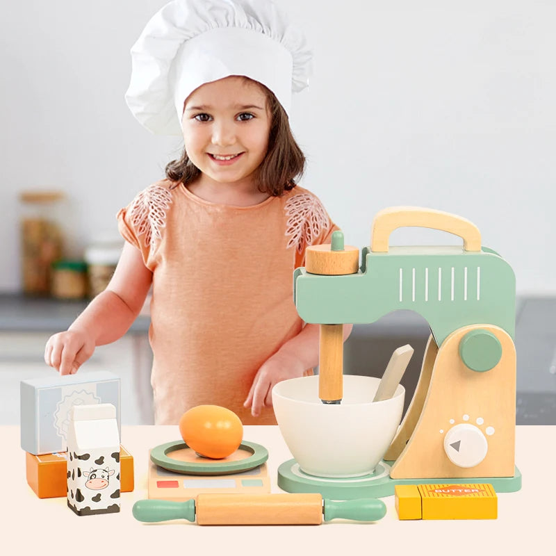 Wooden Kitchen Play Set – Little Blender 🍹