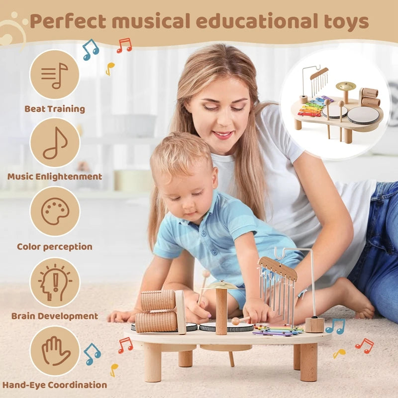 Baby Wooden Musical Instruments Montessori Toy🎶