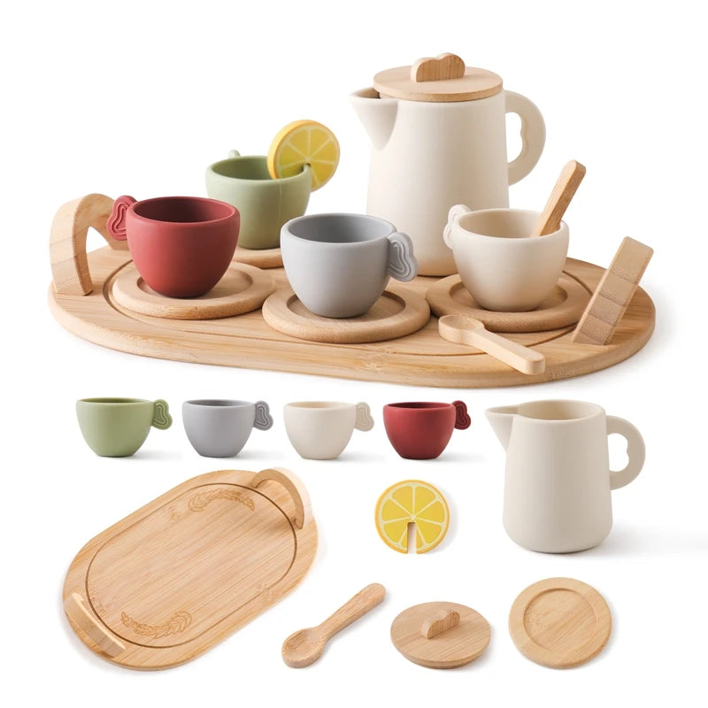 Wooden Montessori Teapot Set 🍵