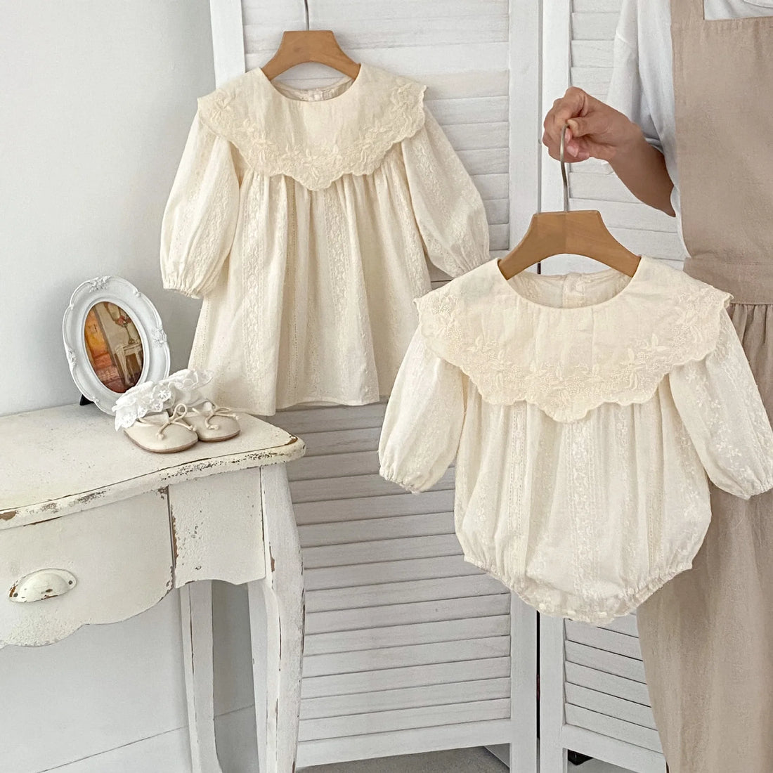 Spring Baby Bodysuit &amp; Dress | Flower Embroidery Outfits 🌸