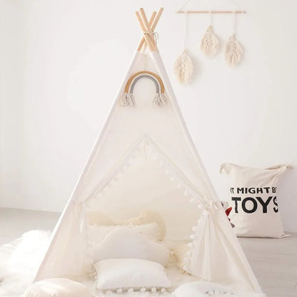 Teepee Tent for Kids 100% Cotton Play Tent ⛺🌈