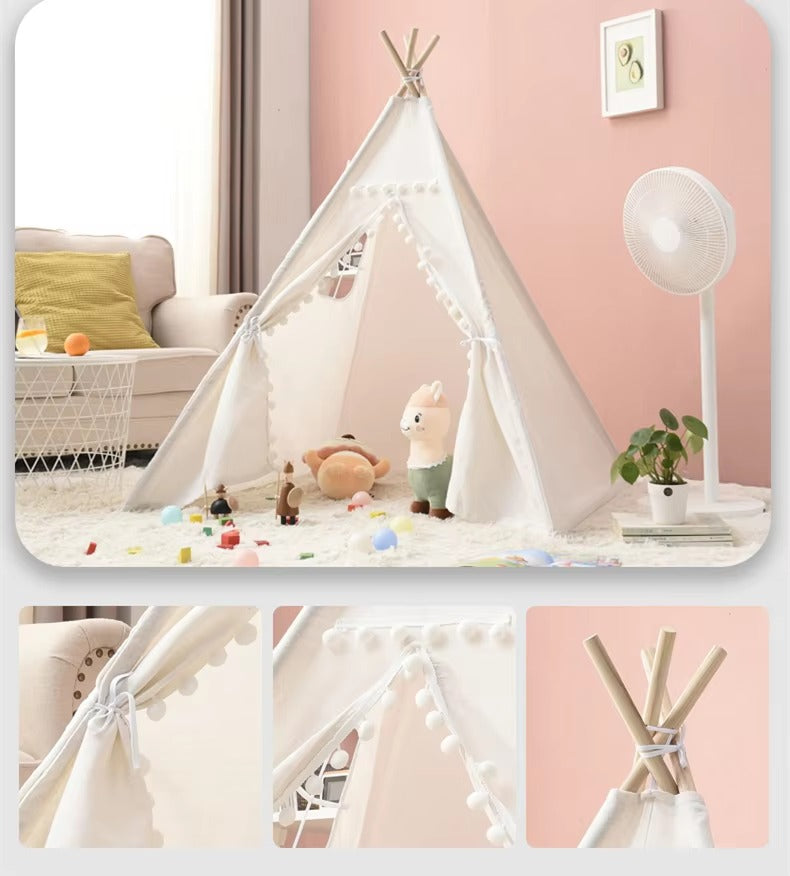 Teepee Tent for Kids 100% Cotton Play Tent ⛺🌈