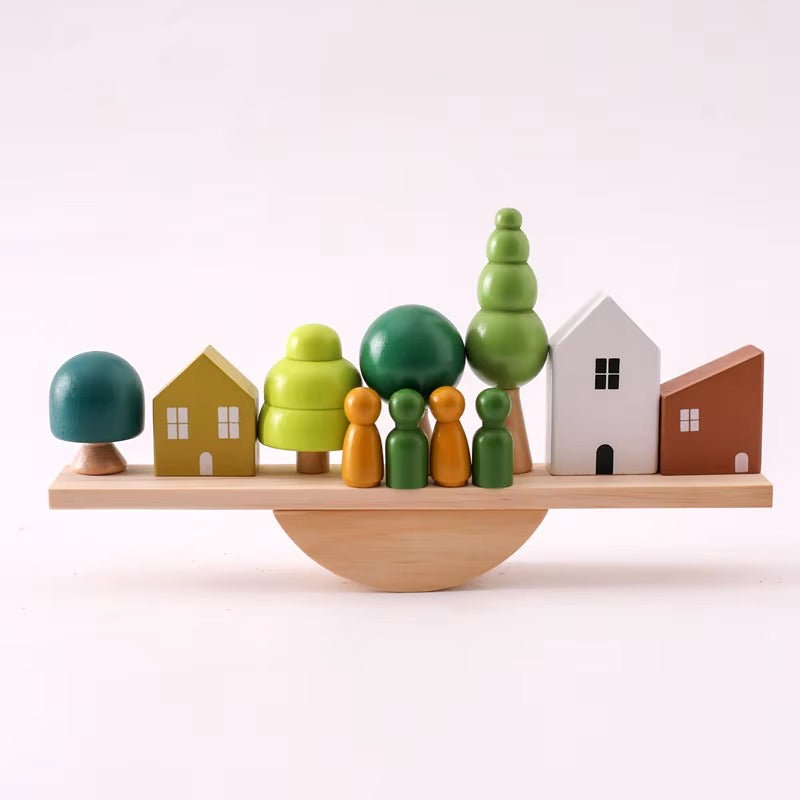 Montessori Wooden Forest Block Toys🌳