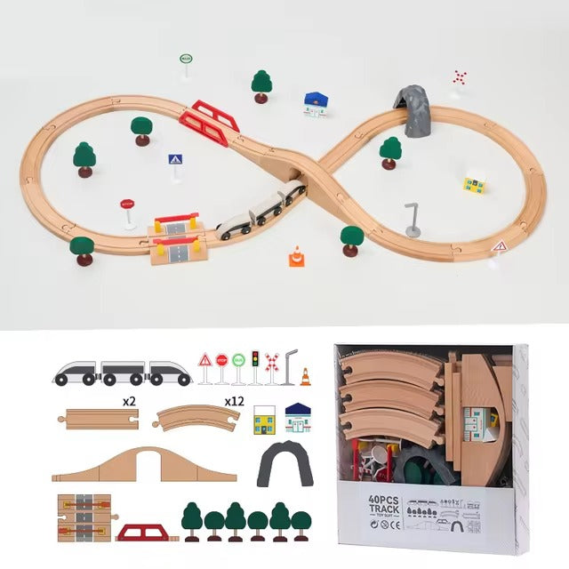 Wooden Track Set 🚄🛤️