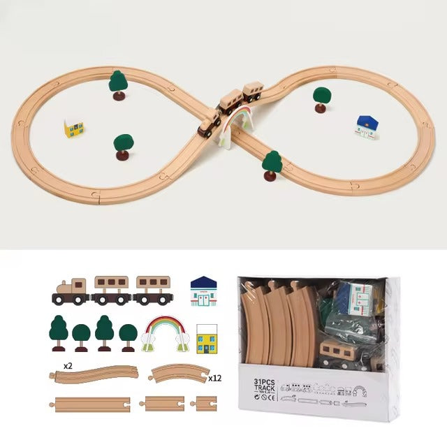 Wooden Track Set 🚄🛤️