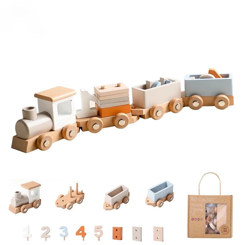 Wooden Train Set for Kids🚂